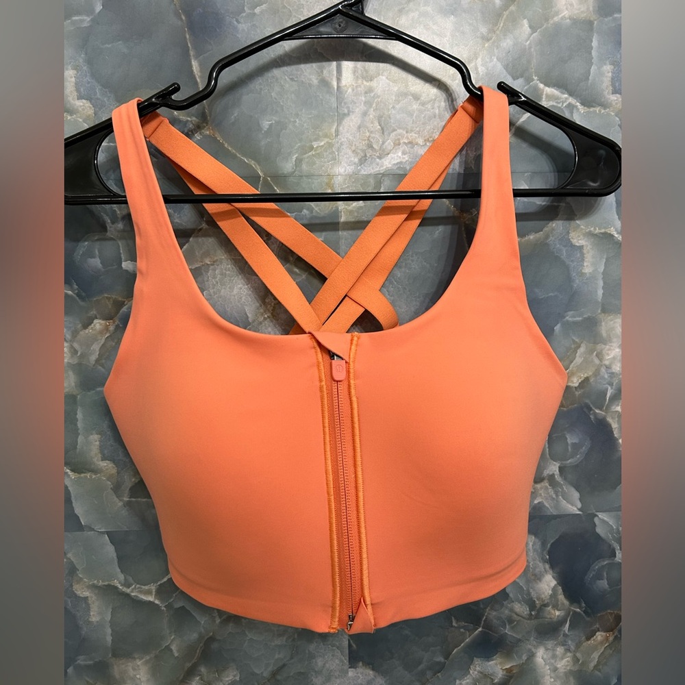 Lululemon Athletica Orange Sports Bra/ Size 36 DD